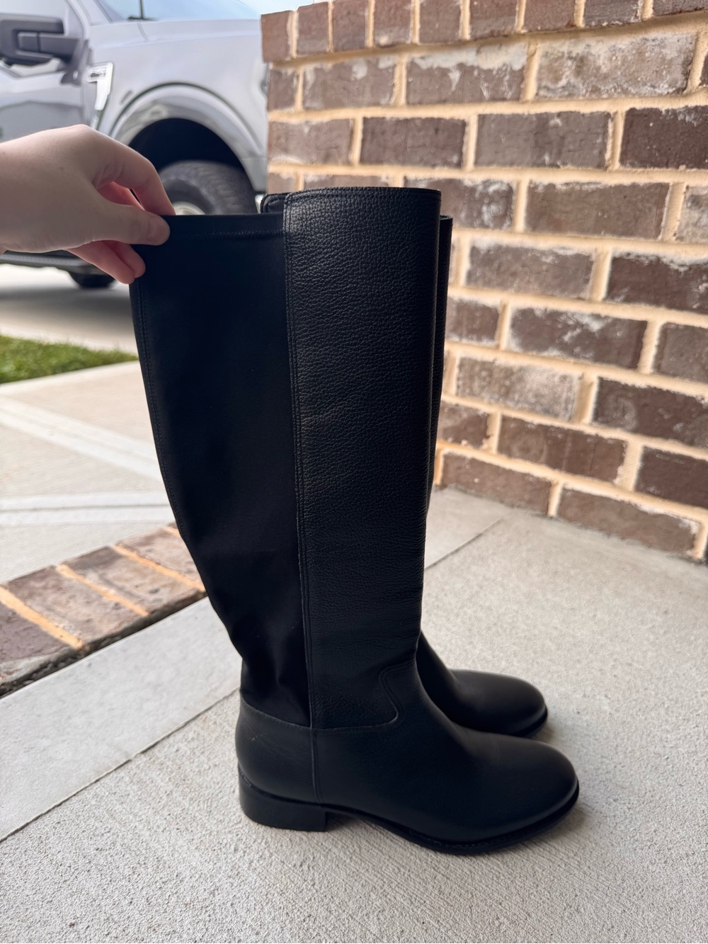 Talbots Like New Classic Black Knee-High Riding Boots - Women's